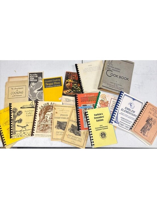 Other - Vintage Cookbook Lot of 14 Community Spiral Bound Regional Sourdough Cajun